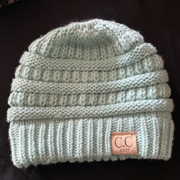 EUC CC Kids Mint Hat. Opening for ponytail. - Picture 2 of 6